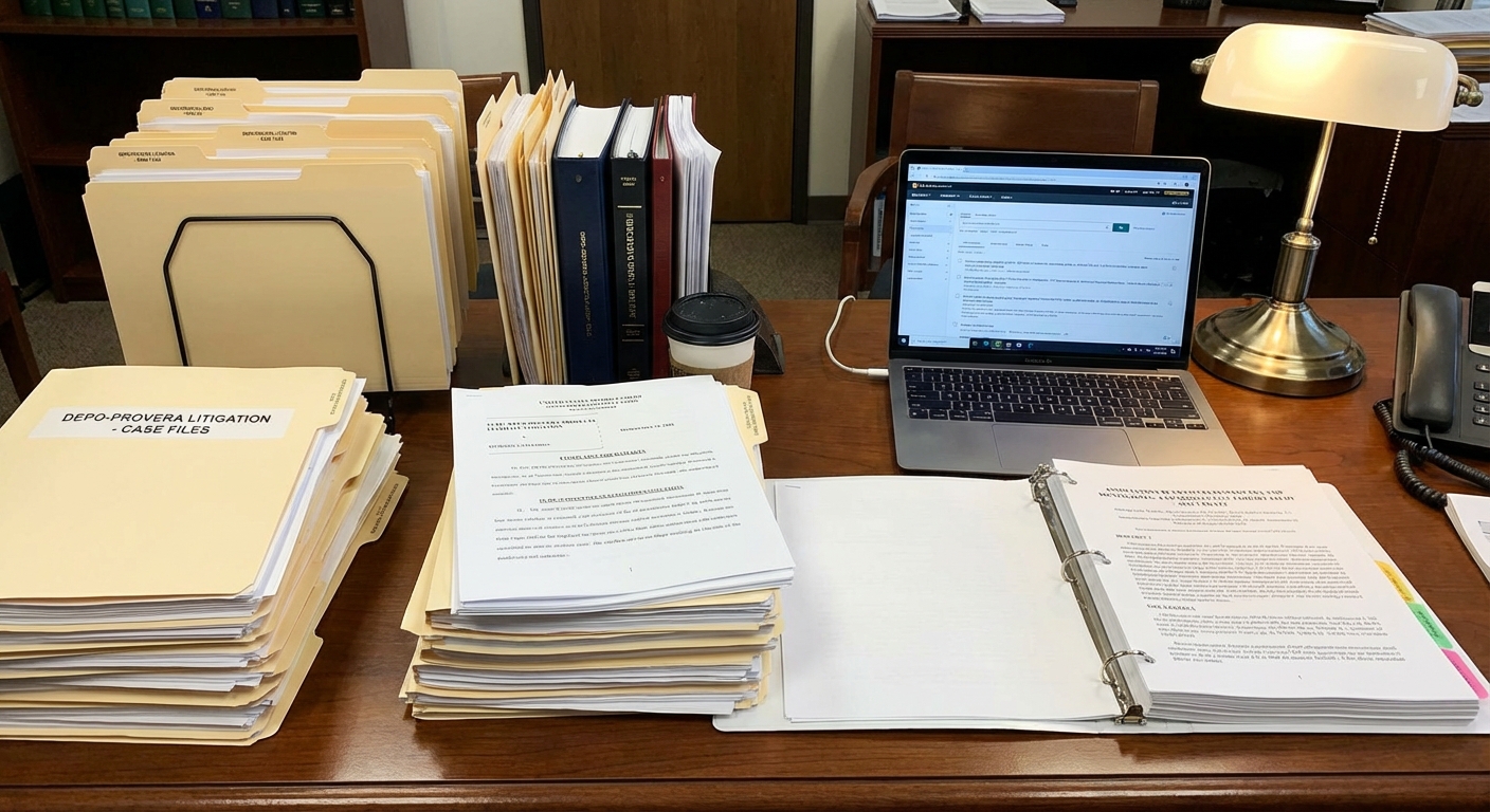 Legal documents and research papers representing ongoing litigation